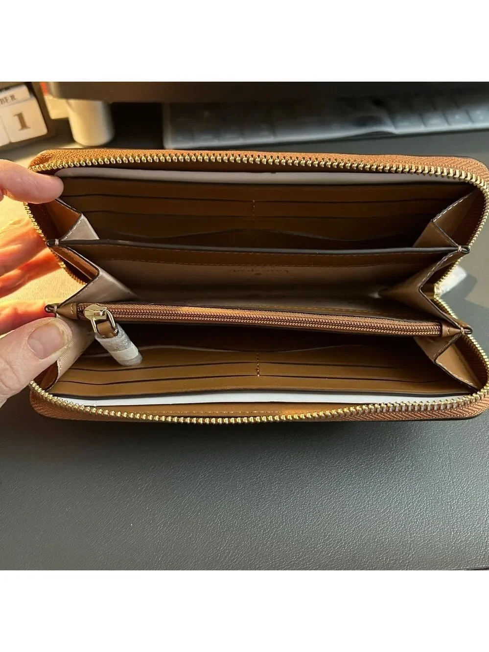 NWT Kate Spade Leather Zip Around Long Wallet